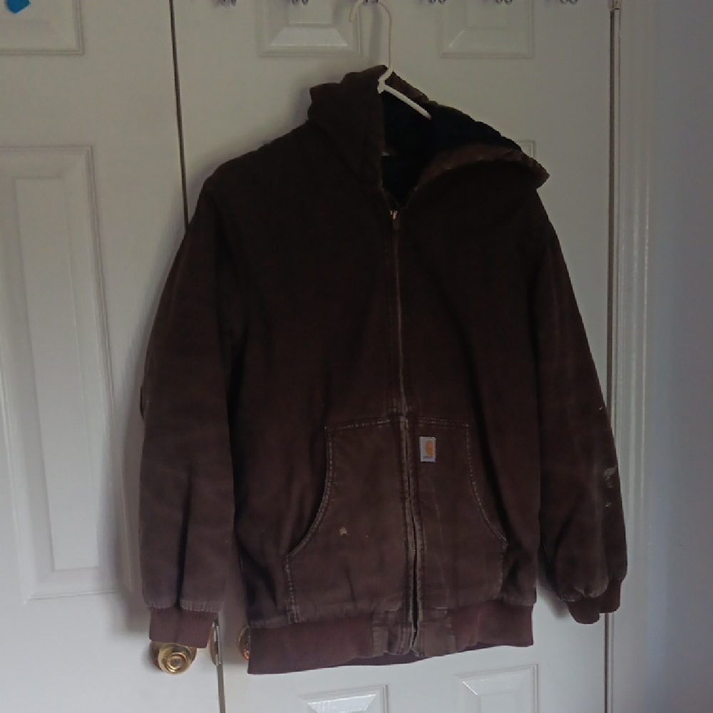 Carhartt 16-20 Youth XL's Chocolate Brown Hooded Jacket